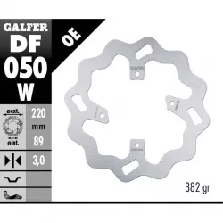 Δισκόπλακα μοτοσυκλέτας εμπρός Galfer WAVE FIXED  DISC WAVE FIXED 220x3mm DF050W Δισκόπλακα μοτοσυκλέτας εμπρός Galfer WAVE FIXED  DISC WAVE FIXED 220x3mm DF050W