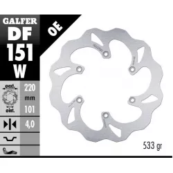 Πίσω δισκόπλακα μοτοσυκλέτας Galfer WAVE FIXED  DISC WAVE FIXED 220x4,5mm DF151W Πίσω δισκόπλακα μοτοσυκλέτας Galfer WAVE FIXED  DISC WAVE FIXED 220x4,5mm DF151W