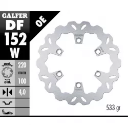 Πίσω δισκόπλακα μοτοσυκλέτας Galfer WAVE FIXED DISC WAVE FIXED 220x4mm DF152W Πίσω δισκόπλακα μοτοσυκλέτας Galfer WAVE FIXED DISC WAVE FIXED 220x4mm DF152W