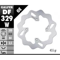 Πίσω δισκόπλακα μοτοσυκλέτας Galfer WAVE FIXED  DISC WAVE FIXED 200x3,5mm DF329W Πίσω δισκόπλακα μοτοσυκλέτας Galfer WAVE FIXED  DISC WAVE FIXED 200x3,5mm DF329W