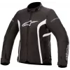 Γυναικείο μπουφάν μηχανής ALPINESTARS STELLA T-KIRA V2 WATERPROOF BLACK/WHITE