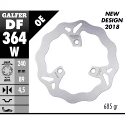 Δισκόπλακα μοτοσυκλέτας εμπρός/πίσω Galfer WAVE FIXED  DISC WAVE FIXED 240x4,5mm DF364W Δισκόπλακα μοτοσυκλέτας εμπρός/πίσω Galfer WAVE FIXED  DISC WAVE FIXED 240x4,5mm DF364W