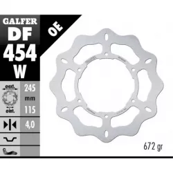 Δισκόπλακα μοτοσυκλέτας εμπρός Galfer WAVE FIXED  DISC WAVE FIXED 245x4mm DF454W Δισκόπλακα μοτοσυκλέτας εμπρός Galfer WAVE FIXED  DISC WAVE FIXED 245x4mm DF454W