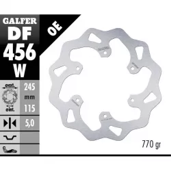 Πίσω δισκόπλακα μοτοσυκλέτας Galfer WAVE FIXED  DISC WAVE FIXED 245x5mm DF456W