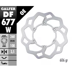 Δισκόπλακα μοτοσυκλέτας εμπρός Galfer WAVE FIXED  DISC WAVE FIXED DF677W Δισκόπλακα μοτοσυκλέτας εμπρός Galfer WAVE FIXED  DISC WAVE FIXED DF677W