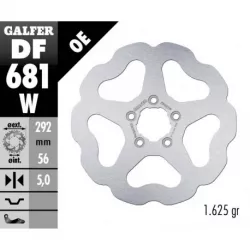Πίσω δισκόπλακα μοτοσυκλέτας Galfer WAVE FIXED  DISC WAVE FIXED 292x6.4mm DF681W Πίσω δισκόπλακα μοτοσυκλέτας Galfer WAVE FIXED  DISC WAVE FIXED 292x6.4mm DF681W