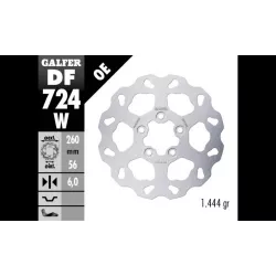 Πίσω δισκόπλακα μοτοσυκλέτας Galfer WAVE FIXED  DISC WAVE FIXED 260x6mm DF724W Πίσω δισκόπλακα μοτοσυκλέτας Galfer WAVE FIXED  DISC WAVE FIXED 260x6mm DF724W