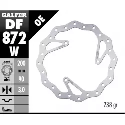 Δισκόπλακα μοτοσυκλέτας εμπρός Galfer BRAKE TRACK WAVE 200x3mm DF872W