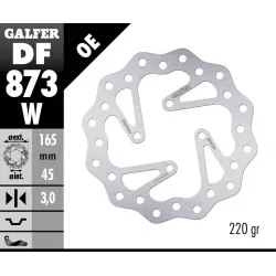 Πίσω δισκόπλακα μοτοσυκλέτας Galfer BRAKE TRACK WAVE 165x3mm DF873W
