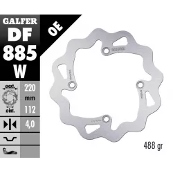Πίσω δισκόπλακα μοτοσυκλέτας Galfer WAVE FIXED  DISC WAVE FIXED 220x4mm DF885W Πίσω δισκόπλακα μοτοσυκλέτας Galfer WAVE FIXED  DISC WAVE FIXED 220x4mm DF885W
