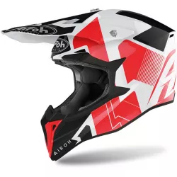 Κράνος μηχανής motocross AIROH WRAAP RAZE RED GLOSS Κράνος μηχανής motocross AIROH WRAAP RAZE RED GLOSS