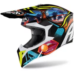 Κράνος μηχανής motocross AIROH WRAAP LOLLIPOP GLOSS Κράνος μηχανής motocross AIROH WRAAP LOLLIPOP GLOSS