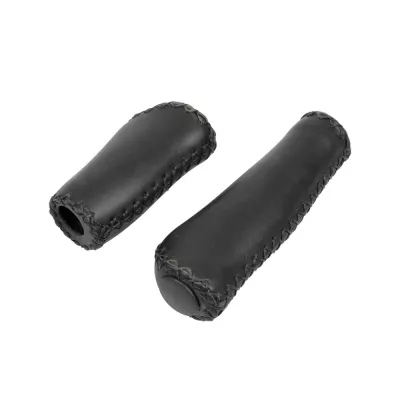Χειρολαβές μοτοσυκλέτας Vintage Black - 135+92mm 92807