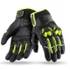 Δερμάτινα γάντια μηχανής 70 DEGREES WINTER URBAN BLACK/YELLOW