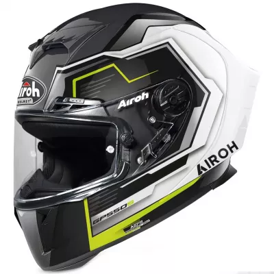Κράνος μηχανής AIROH GP550 S RUSH WHITE/YELLOW