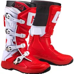 Μπότες μηχανής motocross GAERNE GX1 EVO RED/WHITE Μπότες μηχανής motocross GAERNE GX1 EVO RED/WHITE
