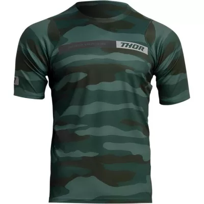 Μπλούζα ποδηλασίας THOR ASSIST CAMO GREEN Μπλούζα ποδηλασίας THOR ASSIST CAMO GREEN
