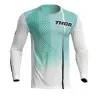 Μπλούζα μηχανής THOR PRIME TECH WHITE/TEAL Μπλούζα μηχανής THOR PRIME TECH WHITE/TEAL
