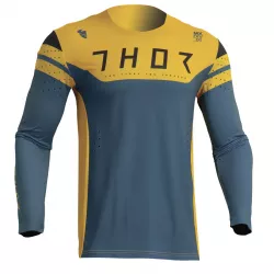 Μπλούζα μηχανής THOR PRIME RIVAL TEAL/YELLOW Μπλούζα μηχανής THOR PRIME RIVAL TEAL/YELLOW