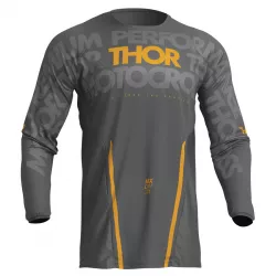 Μπλούζα μηχανής THOR PULSE MONO DARK GRAY/YELLOW Μπλούζα μηχανής THOR PULSE MONO DARK GRAY/YELLOW