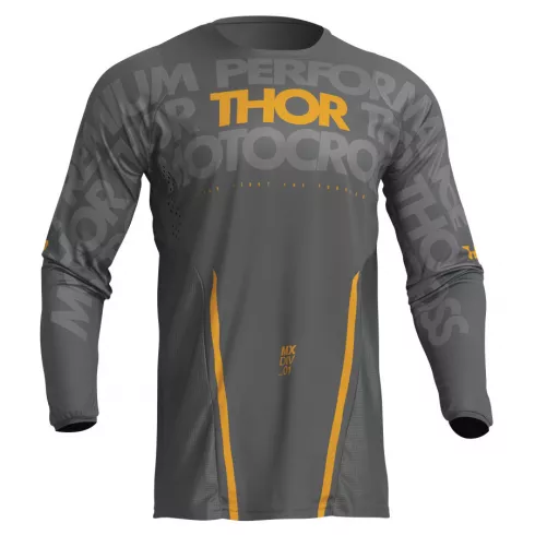 Μπλούζα μηχανής THOR PULSE MONO DARK GRAY/YELLOW Μπλούζα μηχανής THOR PULSE MONO DARK GRAY/YELLOW