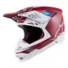 Κράνος μηχανής ALPINESTARS SM8 Contact MX ΑΣΠΡΟ/ΚΟΚΚΙΝΟ