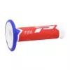 Χειρολαβές μοτοσυκλέτας PROGRIP Triple Density ΑΣΠΡΟ/ΚΟΚΚΙΝΟ/ΜΠΛΕ