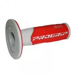 Χειρολαβές μοτοσυκλέτας PROGRIP Double Density 801 ΓΚΡΙ/ΚΟΚΚΙΝΟ