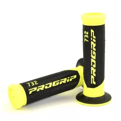 Χειρολαβές μοτοσυκλέτας PROGRIP Double Density 732 BK/FL YELLOW OPEN END Χειρολαβές μοτοσυκλέτας PROGRIP Double Density 732 BK/FL YELLOW OPEN END