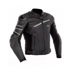 Δερμάτινο μπουφάν μηχανής RICHA MUGELLO II BLACK/TITANIUM Δερμάτινο μπουφάν μηχανής RICHA MUGELLO II BLACK/TITANIUM