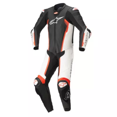 Δερματινη στολή αναβάτη ALPINESTARS Coveralls MISSILE V2 ΜΑΥΡΟ/ΑΣΠΡΟ/ΚΟΚΚΙΝΟ