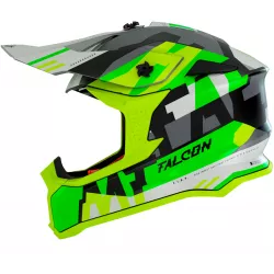 Κράνος μηχανής motocross MT FALCON ARYA A3 MATT FLUO YELLOW
