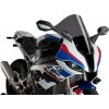 Φιμέ ζελατίνα μοτοσυκλέτας PUIG R-RACER για BMW S1000RR 19-22, M1000RR 2021 ΣΚΟΥΡΟ