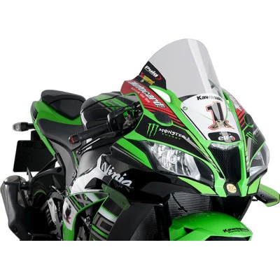 Διάφανη ζελατίνα μοτοσυκλέτας PUIG R-RACER για KAWASAKI ZX-10R 16-20, ZX-10RR 17-20 Διάφανη ζελατίνα μοτοσυκλέτας PUIG R-RACER για KAWASAKI ZX-10R 16-20, ZX-10RR 17-20