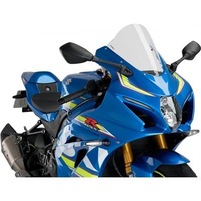 Διάφανη ζελατίνα μοτοσυκλέτας PUIG R-RACER για SUZUKI GSX-R1000 / GSX-R1000R 17-21 Διάφανη ζελατίνα μοτοσυκλέτας PUIG R-RACER για SUZUKI GSX-R1000 / GSX-R1000R 17-21