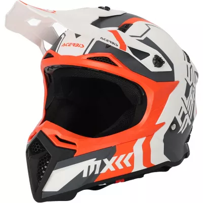 Κράνος μηχανής ACERBIS PROFILE 5 WHITE/ORANGE Κράνος μηχανής ACERBIS PROFILE 5 WHITE/ORANGE