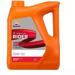 Λάδι μηχανής Repsol Rider 4T 15W-50 - 4L Λάδι μηχανής Repsol Rider 4T 15W-50 - 4L