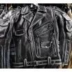 Δερμάτινο μπουφάν μηχανής CHOPPER BLACK/GREY thumb