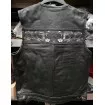 Δερμάτινο γιλέκο μηχανής SKULL BLACK Δερμάτινο γιλέκο μηχανής SKULL BLACK thumb
