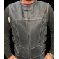 Δερμάτινο γιλέκο μηχανής ROADER GREY thumb