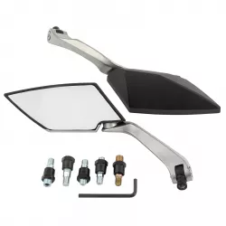 Σετ καθρέπτες μοτοσυκλέτας A-PRO SR4810 BLACK Σετ καθρέπτες μοτοσυκλέτας A-PRO SR4810 BLACK