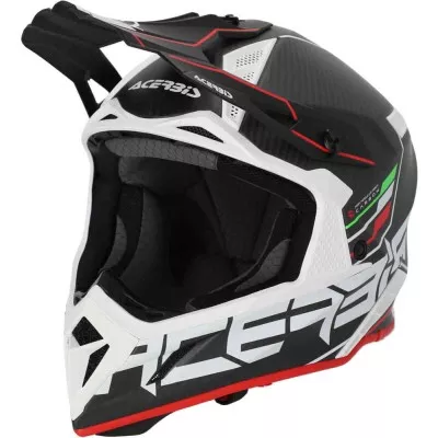 Κράνος μηχανής ACERBIS STEEL CARBON BLACK/RED 2206 Κράνος μηχανής ACERBIS STEEL CARBON BLACK/RED 2206