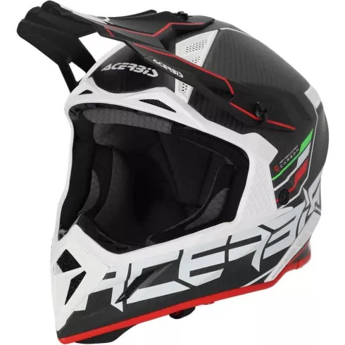 Κράνος μηχανής ACERBIS STEEL CARBON BLACK/RED 2206 Κράνος μηχανής ACERBIS STEEL CARBON BLACK/RED 2206