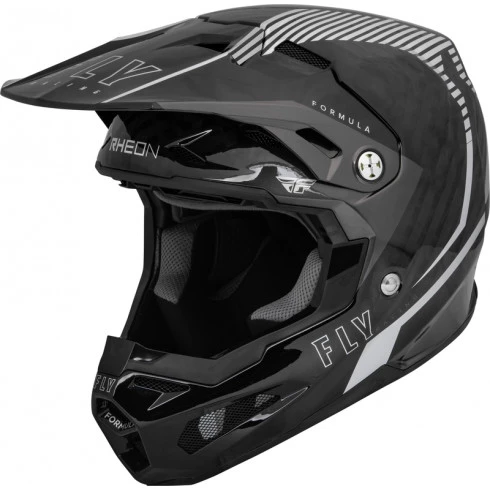 Κράνος motocross FLY RACING Formula Carbon Tracer Helmet - Silver/Black Κράνος motocross FLY RACING Formula Carbon Tracer Helmet - Silver/Black