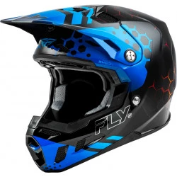 Κράνος motocross FLY RACING Formula CC Tektonic - Black/Blue/Red