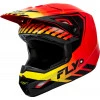 Κράνος motocross FLY RACING Formula Kinetic Menace - Red/Black/Yellow