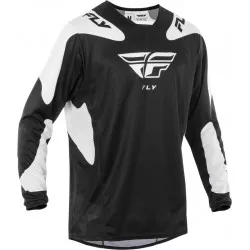 Μπλούζα motocross FLY RACING Kinetic SYM - Black/White 2025 Μπλούζα motocross FLY RACING Kinetic SYM - Black/White 2025