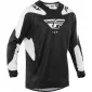 Μπλούζα motocross FLY RACING Kinetic SYM - Black/White 2025 thumb