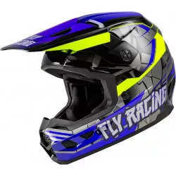 Παιδικό κράνος motocross FLY RACING Kinetic Scorched - Blue/Grey/Hi-Vis 2025 Παιδικό κράνος motocross FLY RACING Kinetic Scorched - Blue/Grey/Hi-Vis 2025