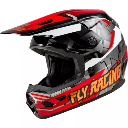 Παιδικό κράνος motocross FLY RACING Kinetic Scorched - Red/Black/White 2025 Παιδικό κράνος motocross FLY RACING Kinetic Scorched - Red/Black/White 2025